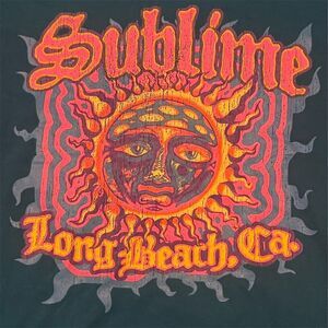 Sublime Long Beach CA Graphic T-Shirt Unisex Size Large Multicolor Crew Neck